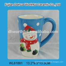 High quality Christmas ceramic snowman water cup